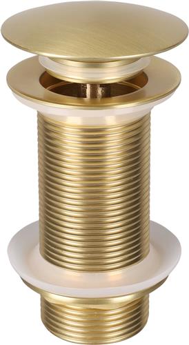 Differnz Design Afvoerplug Goud  Popup  Ø 63mm  Mix & Match  Grote schroef