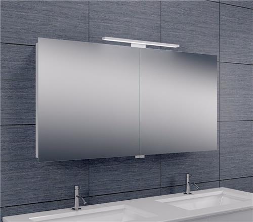 Exellence Bright Lucia luxe spiegelkast 120x60cm met LED verlichting aluminium
