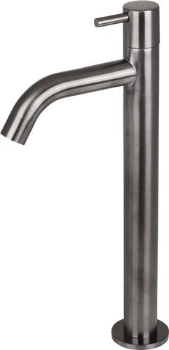 Differnz Wastafelkraan - Koudwaterkraan - Hoog - 28.5 x 11.5 cm - Gun Metal