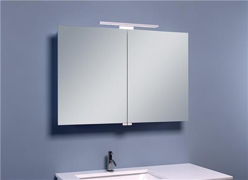 Exellence Bright Lucia luxe spiegelkast 90x60cm met LED verlichting aluminium