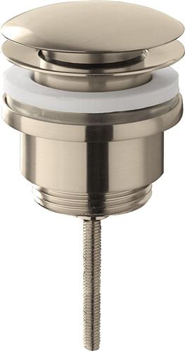 Wiesbaden Caral clickwaste afvoerplug 5/4" geborsteld staal