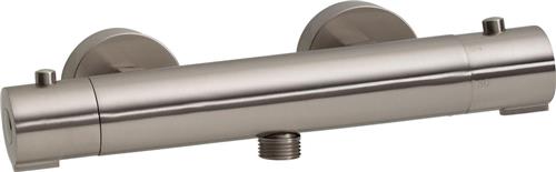 Wiesbaden Rio Thermostatische Douchekraan - 12 cm hartafstand - Geborsteld staal