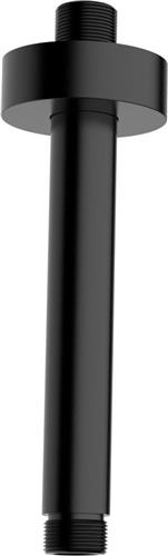Xellanz luxe douche -arm rond plafondbev. 30 cm. - Mat Zwart