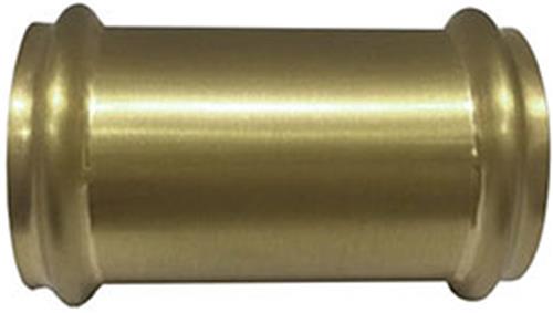 Wiesbaden Koppelstuk 32 mm. t.b.v. Vloerbuis - Goud Look - Geborsteld Messing