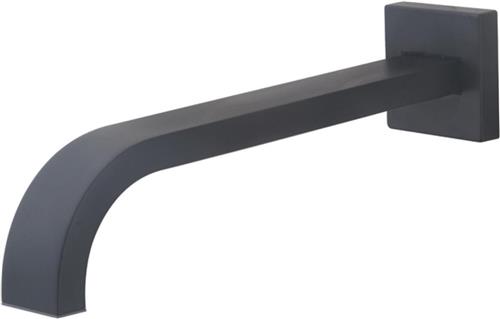 Xellanz Rombo inbouw uitloop 25 cm. - Mat Zwart