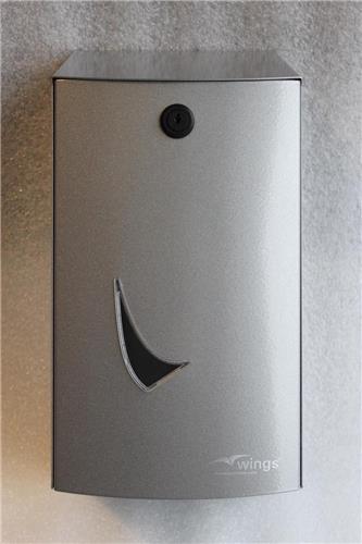 Toiletroldispenser 2-rols - RVS - Wings