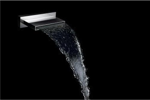 Wiesbaden Rombo ABS Inbouw Waterval Baduitloop 20 cm. - Chroom