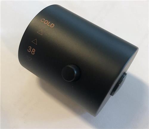 Wiesbaden Caral Losse Thermostaatknop Opbouwthermostatische - Mat Zwart