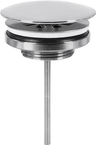 Differnz Afvoerplug Chroom  Always open  Ø 72 mm  met schroef