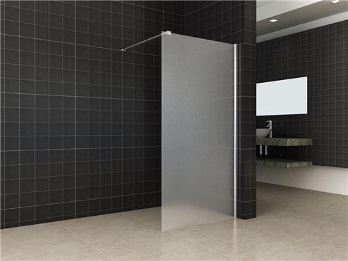 Wiesbaden Frosted inloopdouche 120x200cm 10mm NANO coating geheel matglas