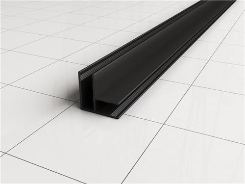 Wiesbaden Hoekprofiel Voor Glaswand 10mm 200cm Mat Zwart