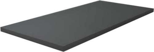 Wiesbaden Vision topblad 810x475x25 hoogglans grijs