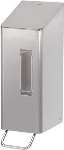 SanTRAL® Classic NSU 5 E/S Steel Touch (ST), dispenser voor vloeibare zepen en desinfectiemiddelen, 600 ml, gepolijst roestvrij staal, met anti-vingerafdrukcoating
