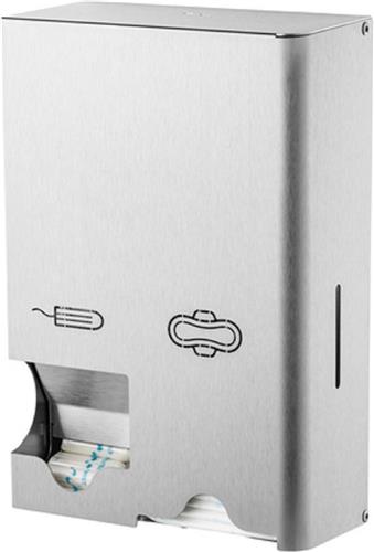 Maandverband- & tampondispenser klein RVS