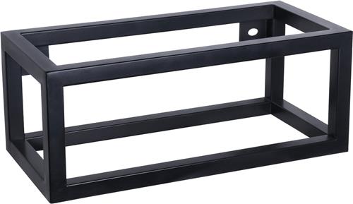 Differnz Handdoekrek - 38.5 x 18.5 cm - Zwart - Accessoire voor Fonteinset en Wasbak