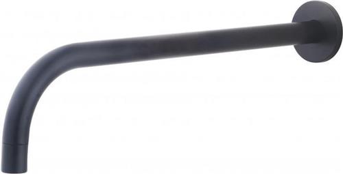 Wiesbaden Slim Inbouw Uitloop 30 cm. - Mat Zwart