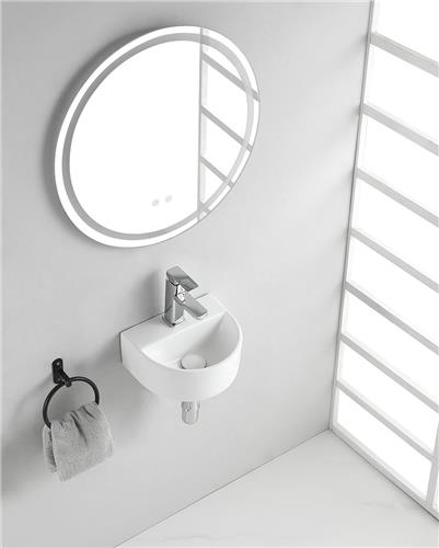 Wiesbaden Lara fontein 30x25x12cm halfrond wit