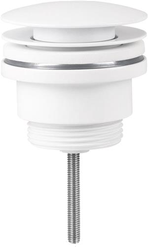 Differnz Design Afvoerplug Mat Wit  Popup  Ø 63mm  Mix & Match  Kleine schroef