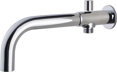 Wiesbaden Caral Inbouw Baduitloop met Omstel Rond 23 cm. - Chroom