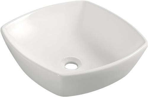 Wiesbaden Plaza opzet wastafel 42x42x13cm wit