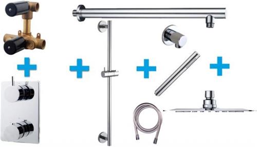 Wiesbaden Regendouche - Type 119 - Inbouw - Complete set - ø 20 cm ufo