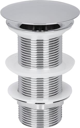 Differnz Afvoerplug Chroom - Always Open Mix & Match - Maat: L - Ø 72 mm