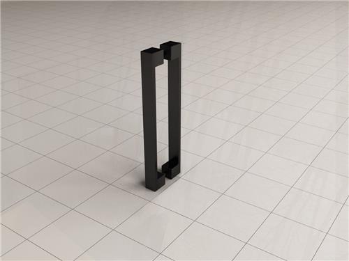 Wiesbaden Losse Deurgreep Nieuw Model 20,5 cm. - Mat Zwart