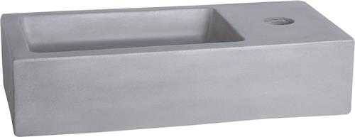Differnz Ravo Fontein - Wasbak Beton - Lichtgrijs - 38.5 x 18.5 x 9 cm