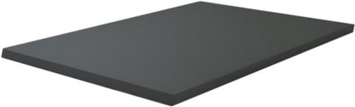 Wiesbaden Vision topblad 610x475x25 hoogglans grijs