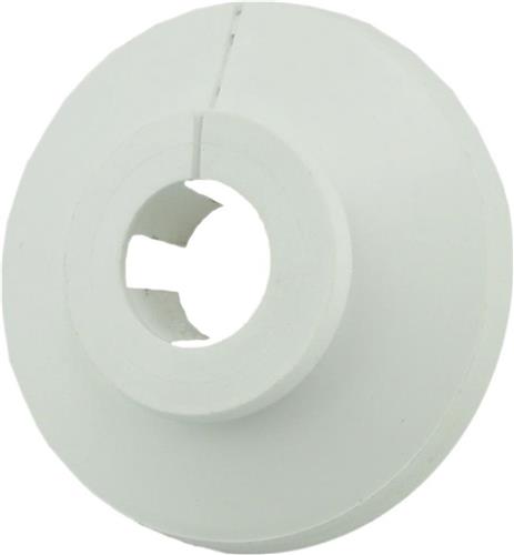 Sub klemrozet wit rond 12 mm