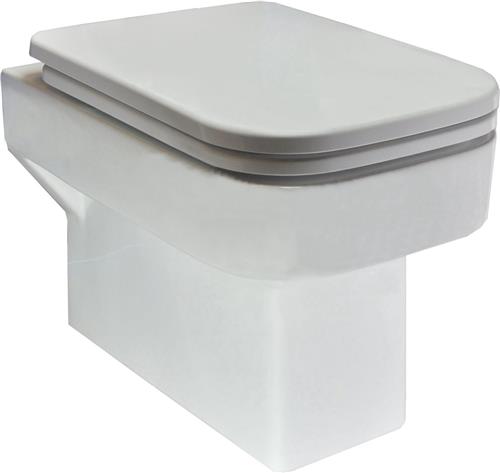 Wiesbaden Carre Wandcloset 52 cm. met Soft-Close Zitting - Wit