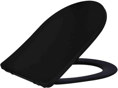 Wiesbaden Shade Slim Soft-Close Closetzitting One-Touch - Mat Zwart