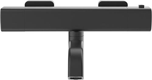 Wiesbaden Rain Thermostatische Badmengkraan 15 cm. - Mat Zwart