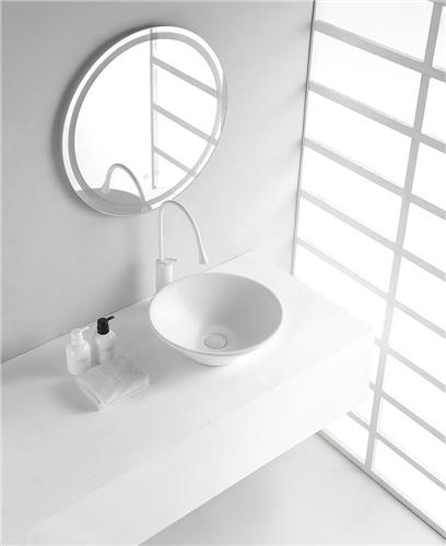 Frank&Co Opzetwastafel 42x15cm wit