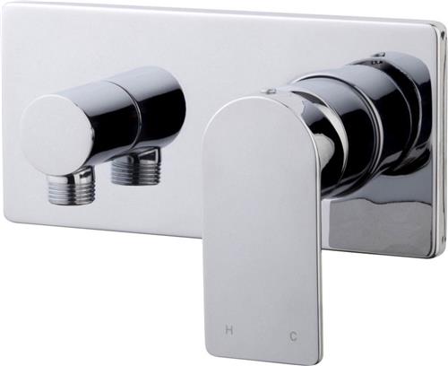 Wiesbaden Lima Douchemengkraan - Inbouw - Chroom