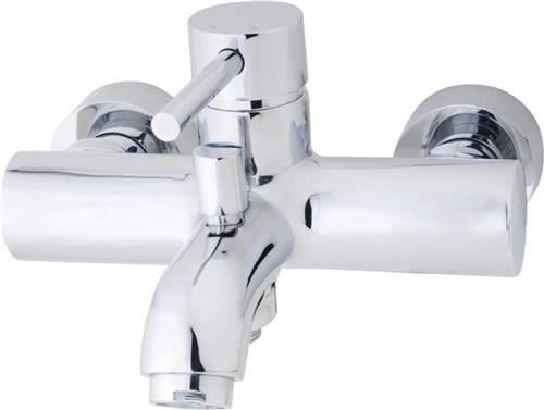 Wiesbaden Cadans Eenhendel Badmengkraan 15 cm. - Chroom