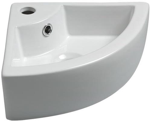 Exellence Pallas hoekfontein 44,5x32,5x13cm wit