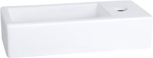 Differnz Ravo Fontein - Wasbak Keramiek - Wit - 38.5 x 18.5 x 9 cm