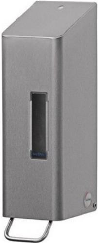 SanTRAL® Classic NSU 11 E/S Steel Touch (ST), dispenser voor vloeibare zepen en desinfectiemiddelen, 1.200 ml, gepolijst roestvrij staal, met anti-vingerafdrukcoating, uitneembaar navulreservoir met kunststof pomp