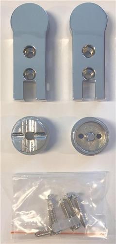 Wiesbaden Scharnierset Douche Swingdeuren - Chroom