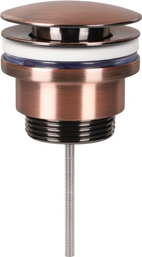 Differnz Design Afvoerplug Rood Koper  Popup  Ø 63mm  Mix & Match  Kleine schroef