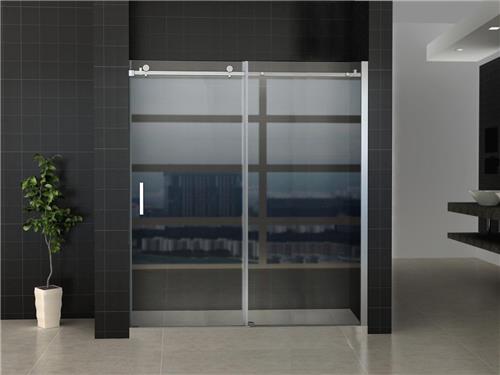 Slide schuifbare nisdeur 2-d. 1700x2000 chr.8mm NANO