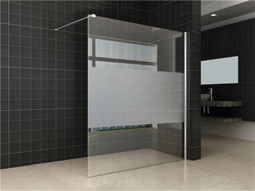 Inloopdouche Douchewand - 160x200cm - Gedeeltelijk Matglas