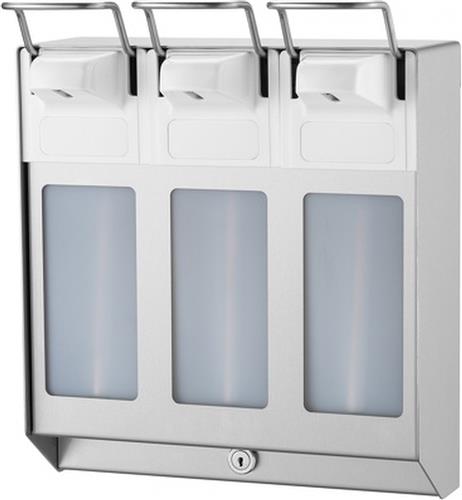 MediQoline | TRIO Zeep & desinfectiemiddeldispenser | RVS | 1000ml