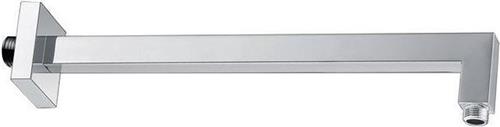 Wiesbaden Hydro Luxe douche arm vierkant muurbevestiging 40cm chroom