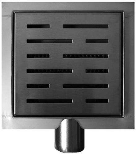 Wiesbaden Drain Doucheput 20 x 20 cm. - RVS