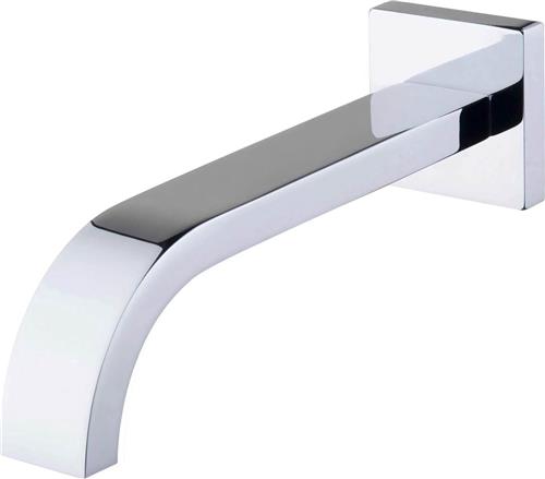 Wiesbaden Rombo Inbouw Baduitloop 22 cm. - Chroom