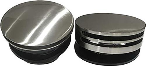 Wiesbaden Gemma 2.0 Knop/Plug Badoverloopcombinatie met Vulfunctie Rond - Chroom