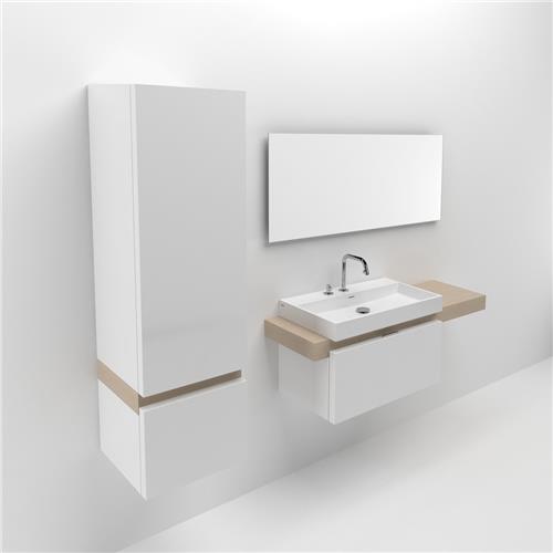 Clou Frame planchet 106.8x42cm inleg Aluite wit