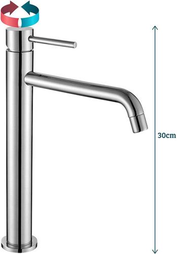 GO by Van Marcke Cocoon wastafelkraan - verhoogd - 30cm - chroom
